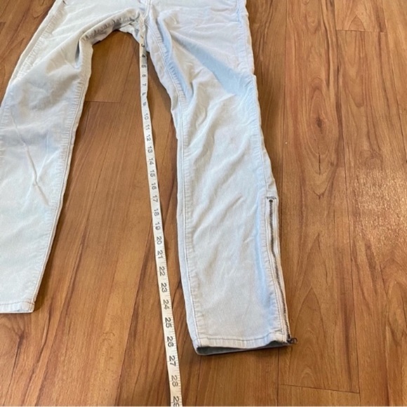 Anthropologie Pilcro Corduroy Skinny Leg Pants Side Zips Women’s Size 26 - Picture 6 of 16